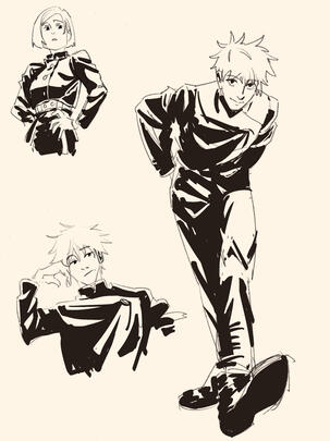 BUST UP/ FULL BODY - "Sketch" style